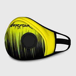 Маска с клапаном CYBERPUNK 2077, цвет: 3D-черный — фото 2