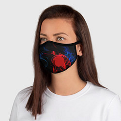 Маска с клапаном SMOKE COLOR, цвет: 3D-красный