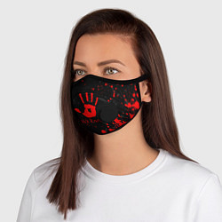 Маска с клапаном WE KNOW TES, цвет: 3D-черный