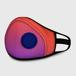 Маска с клапаном Оранжевый и Фиолетовый, цвет: 3D-синий — фото 2