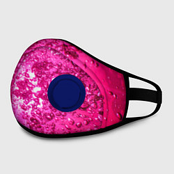 Маска с клапаном Розовые Пузырьки, цвет: 3D-синий — фото 2