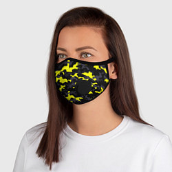 Маска с клапаном Black Camo, цвет: 3D-черный