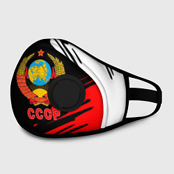 Маска с клапаном СССР краски текстура, цвет: 3D-черный — фото 2