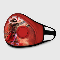 Маска с клапаном Спорт NBA, цвет: 3D-красный — фото 2