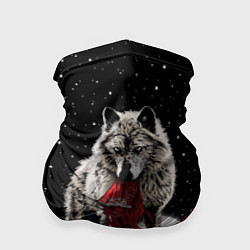 Бандана-труба Серый волк, цвет: 3D-принт