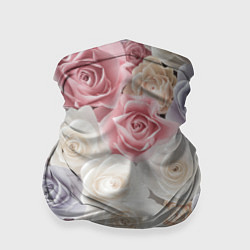 Бандана-труба Букет из роз, цвет: 3D-принт