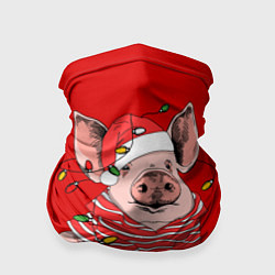 Бандана-труба Полосатый поросенок, цвет: 3D-принт