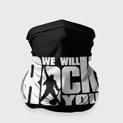 Бандана-труба Queen: We will rock you, цвет: 3D-принт