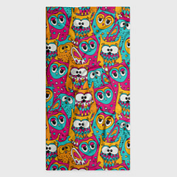 Бандана-труба Совы разноцветные, цвет: 3D-принт — фото 2
