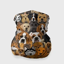 Бандана-труба Породы собак, цвет: 3D-принт