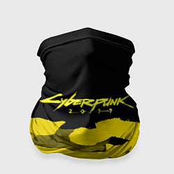 Бандана-труба Cyberpunk 2077: Black & Yellow, цвет: 3D-принт