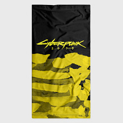 Бандана-труба Cyberpunk 2077: Black & Yellow, цвет: 3D-принт — фото 2