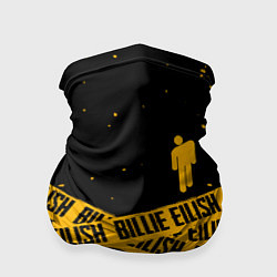 Бандана-труба BILLIE EILISH: Yellow & Black Tape, цвет: 3D-принт