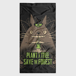 Бандана-труба Plant a tree Save the forest, цвет: 3D-принт — фото 2