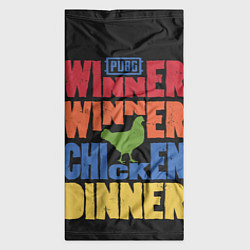 Бандана-труба Winner Chicken Dinner, цвет: 3D-принт — фото 2