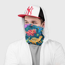 Бандана-труба Арт с динозаврами, цвет: 3D-принт — фото 2