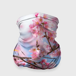 Бандана-труба Ветки Сакуры, цвет: 3D-принт