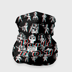 Бандана-труба Vault Boy Стерео красныйсиний, цвет: 3D-принт