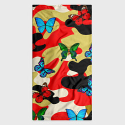Бандана-труба Камуфляжные бабочки, цвет: 3D-принт — фото 2