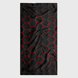 Бандана-труба 3D black & red, цвет: 3D-принт — фото 2