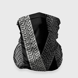 Бандана-труба Следы шин, цвет: 3D-принт