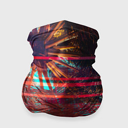 Бандана-труба Palm glitch art, цвет: 3D-принт