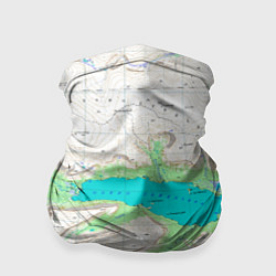 Бандана-труба Карта Сейдозеро, цвет: 3D-принт