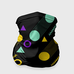 Бандана-труба Круги и Треугольники, цвет: 3D-принт