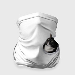 Бандана-труба КОТ В СЕРДЦЕ, цвет: 3D-принт