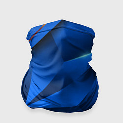 Бандана-труба 3D абстрактные фигуры BLUE, цвет: 3D-принт