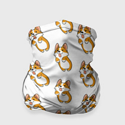 Бандана-труба Собаки Корги, цвет: 3D-принт
