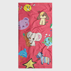 Бандана-труба Мультяшные зверюшки, цвет: 3D-принт — фото 2