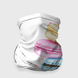 Бандана-труба Macarons Нежный десерт, цвет: 3D-принт