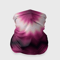 Бандана-труба Черно-пурпурный калейдоскоп, цвет: 3D-принт