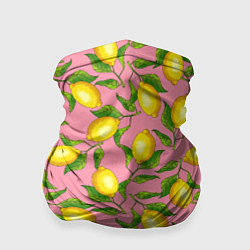 Бандана-труба Лимоны паттерн, цвет: 3D-принт