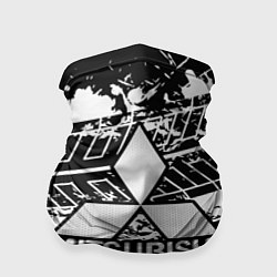 Бандана-труба MITSUBISHI СЛЕДЫ ШИН, цвет: 3D-принт