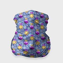 Бандана-труба Новогодние Ёлочные Украшения, цвет: 3D-принт