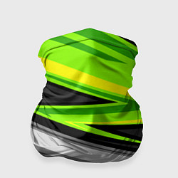 Бандана-труба Зеленые линии, цвет: 3D-принт