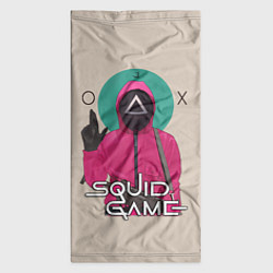 Бандана-труба Squid game - Игра в кальмара треугольник, цвет: 3D-принт — фото 2
