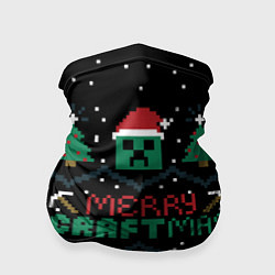 Бандана-труба MINECRAFT CHRISTMAS, цвет: 3D-принт