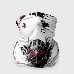 Бандана-труба Берсерк черная маска, цвет: 3D-принт