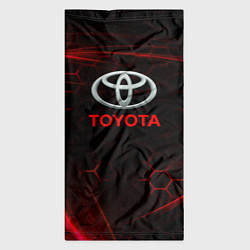 Бандана-труба Toyota Неоновые соты, цвет: 3D-принт — фото 2