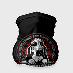 Бандана-труба Бладхаунд Bloodhound, цвет: 3D-принт
