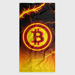 Бандана-труба ОГНЕННЫЙ БИТКОИН HODL IT BITCOIN, цвет: 3D-принт — фото 2