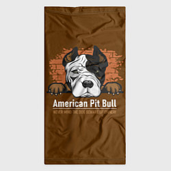 Бандана-труба Американский Питбультерьер Pit Bull Terrier, цвет: 3D-принт — фото 2