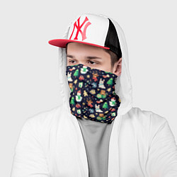 Бандана-труба Christmas Holiday, цвет: 3D-принт — фото 2