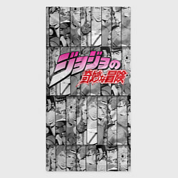 Бандана-труба JOJOS BIZARRE ADVENTURE ЧЁРНО БЕЛОЕ, цвет: 3D-принт — фото 2