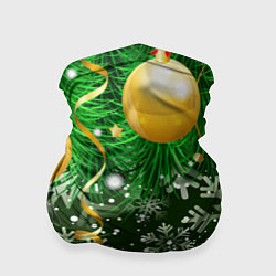 Бандана-труба Новогоднее Настроение Елка, цвет: 3D-принт