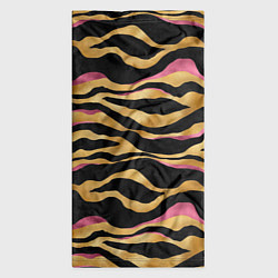 Бандана-труба Тигровый окрас Gold Pink, цвет: 3D-принт — фото 2