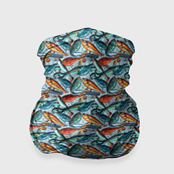 Бандана-труба Приманки Рыболовные, цвет: 3D-принт